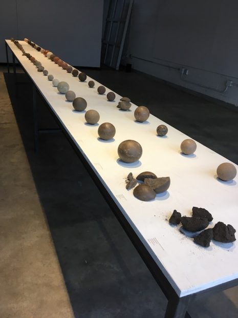 Nicolle LaMere, EARTH: Echo of Footfall, installation view, October 2018.