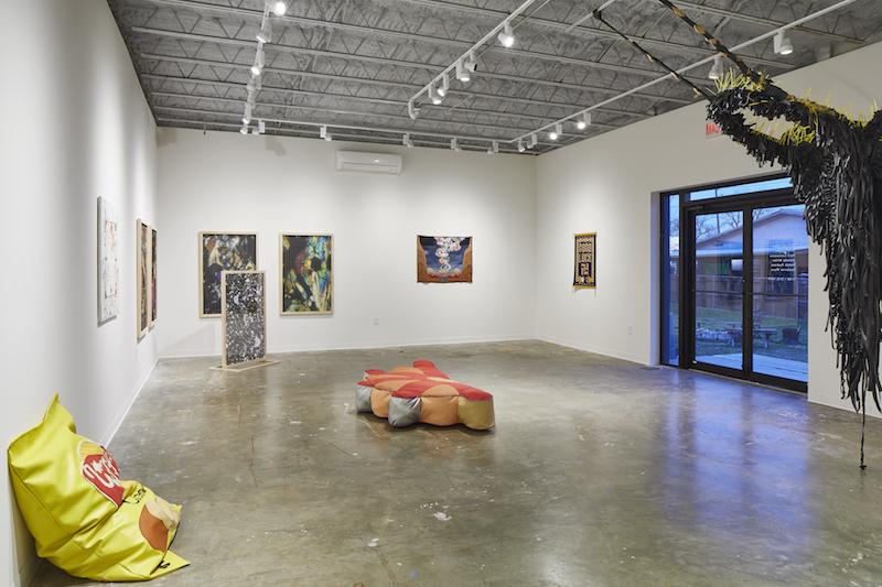 Installation view of the group show INTERWOVEN at MASS Gallery, Austin