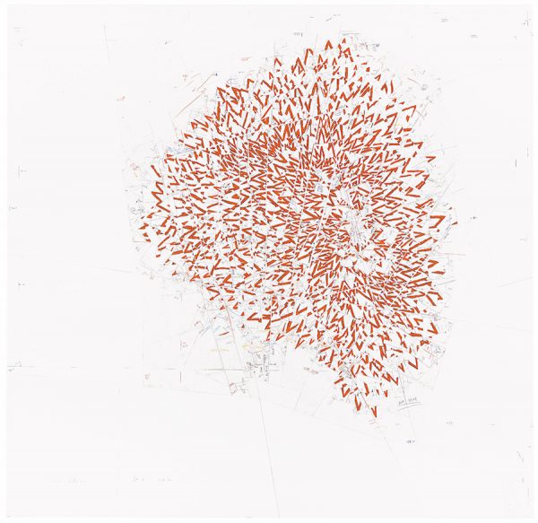 Roni Horn, If 2, 2011. Pigment, varnish, colored pencil, graphite pencil on paper. 