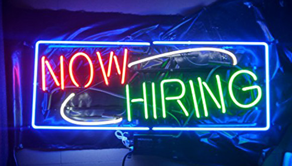 How hiring neon sign for art jobs