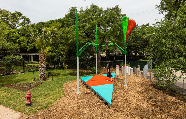 Jessica Stockholder at Laguna Gloria sculpture park in Austin Texas
