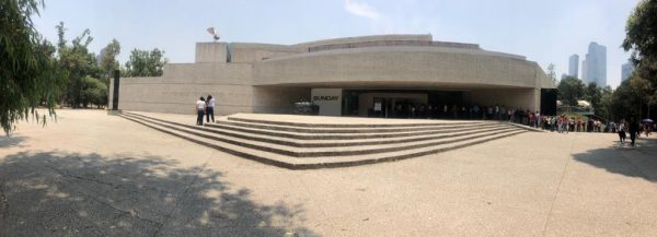 Panoramic view of the Rufino Tamayo Museum (Vista panorámica del Museo Rufino Tamayo)