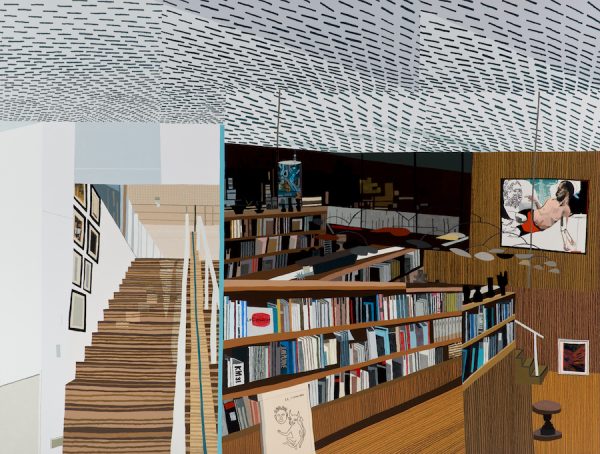 Jonas Wood, Ovitz’s Library, 2013