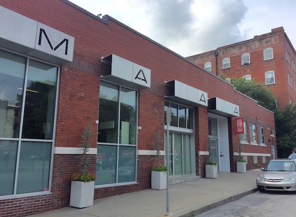 Photograph of a building headquarters of the Mid-America Arts Alliance. 