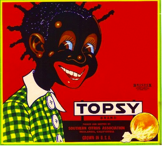 Topsy Brand Citrus Fruit Label, c. 1920s