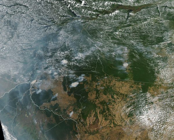 A NASA image of the fires in Brazil