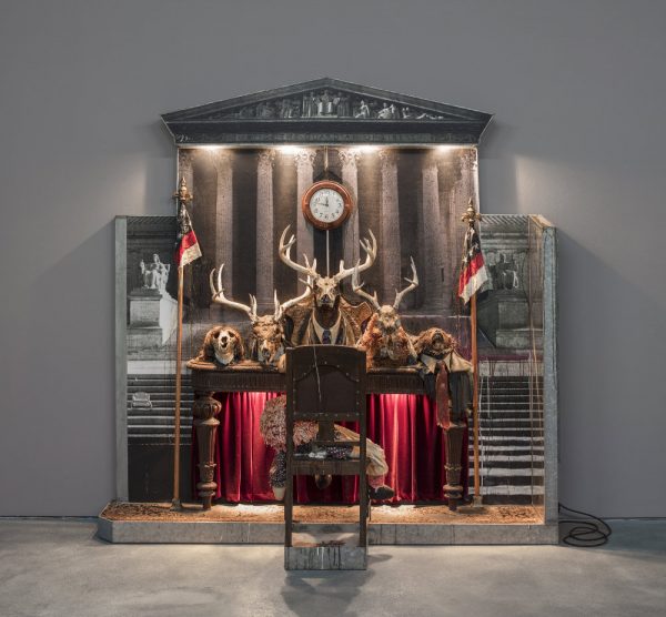 Edward and Nancy Reddin Kienholz, Drawing for the Caddy Court, 1986. 