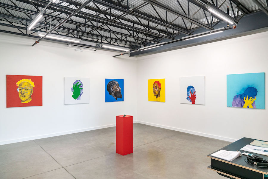 installation view of Adrian Armstrong at Co-Lab