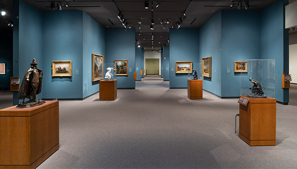 Before-view-of-gallery-at-Amon-Carter-Museum-of American-Art-a