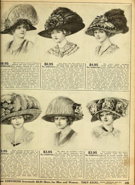 Page from Sears, Roebuck and Co., catalogue, 1912.