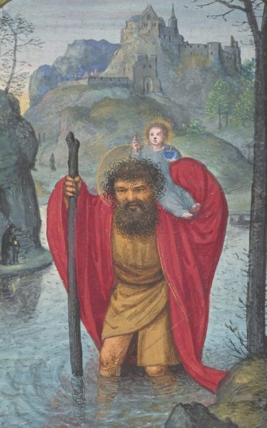 St. Christopher Carries Christ Child