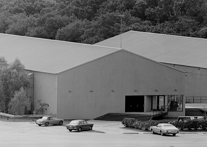 The Rice Media Center building ca. 1970.