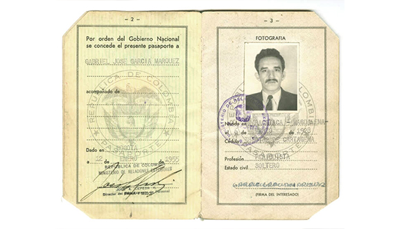 Gabriel García Márquez's Passport