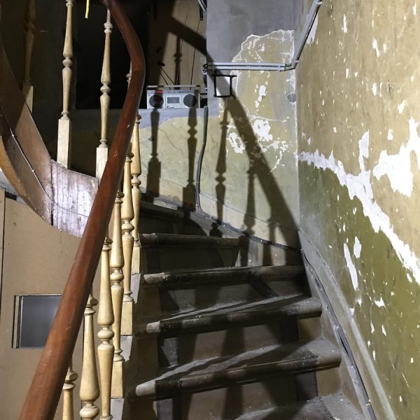 Stairwell between floors at Artist Commons Brussels