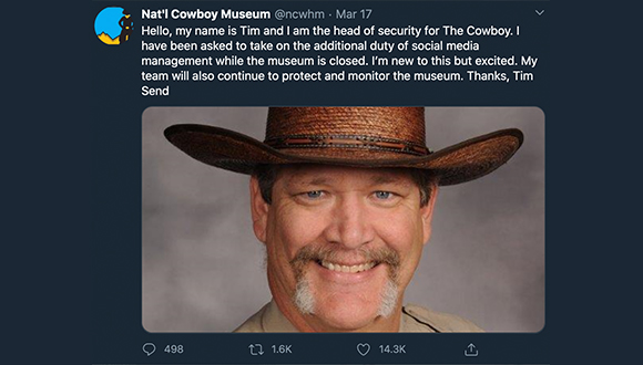 Cowboy-Museum-turns-twitter-account-over-to-security-guard-COVID-19-3-24-2020-2