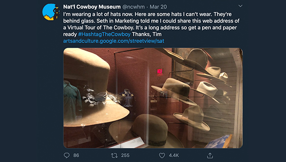 Cowboy-Museum-turns-twitter-account-over-to-security-guard-COVID-19-3-24-2020-3