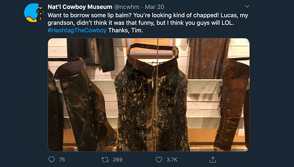 Cowboy-Museum-turns-twitter-account-over-to-security-guard-COVID-19-3-24-2020-4