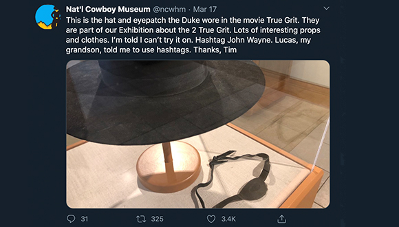 Cowboy-Museum-turns-twitter-account-over-to-security-guard-COVID-19-3-24-2020-7