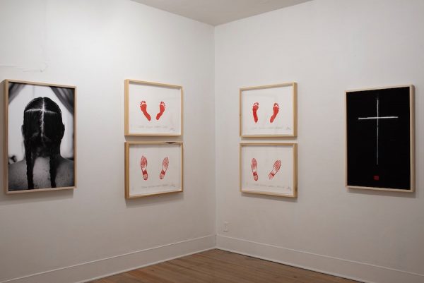 Installation view of Joe Harjo's The Only Certain Way