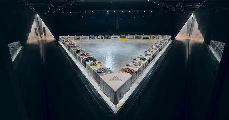The Dinner Party by Judy Chicago (installation)1974-1979. 