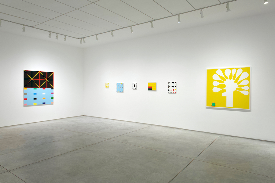 Installation view of Cary Smith's solo exhibition "Like Ripples on a Blank Shore" at Inman Gallery, Houston, 2020