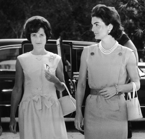 Mrs. Wrightsman and First Lady Jacqueline Kennedy enter the Biltmore Hotel, Palm Beach, March 1961. Photo by Bert Morgan.