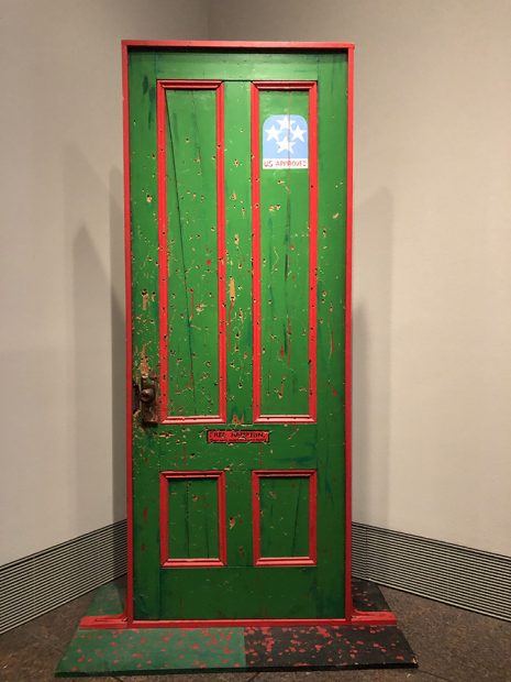 Fred Hampton's Door 2, 1975 Acrylic paint on wood, Professor Dana Chandler