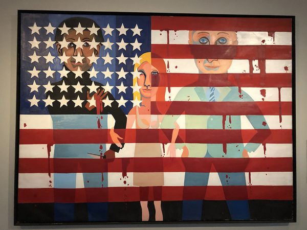 American People Series No. 18_The Flag is Bleeding- Faith Ringgold,American,born 1930