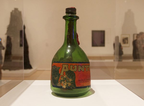 Betye Saar, Liberation of Aunt Jemima: Cocktail, 1973, mixed-media assemblage, 12 x 18 in.