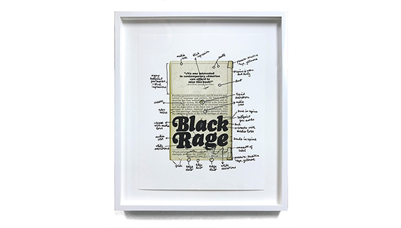 Glen-Ligon-Black Rage (back cover), 2019. Edition of 100