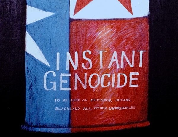 Felipe Reyes (b. 1944), Instant Genocide, detail. 