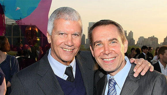 Larry Gagosian and Jeff Koons at the Metropolitan Museum of Art in 2008. Photo- Andrew H. Walker:Getty Images. Via Artnet News