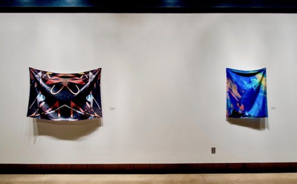 Installation view of Mica Lilith Smith's Of Origin and Longing, currently at LHUCA in Lubbock 
