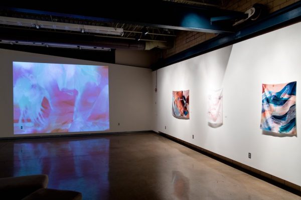 Installation view of Mica Lilith Smith's Of Origin and Longing, at LHUCA in Lubbock