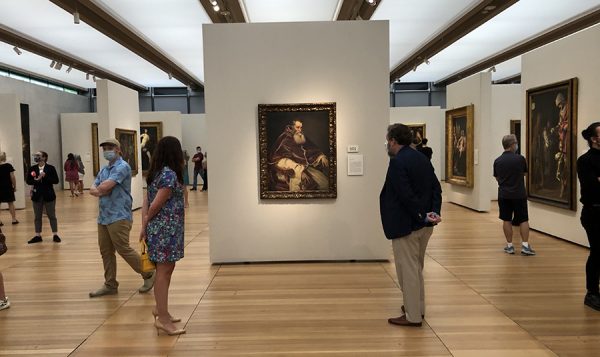Some social distancing at the Kimbell Art Museum, July 24, 2020