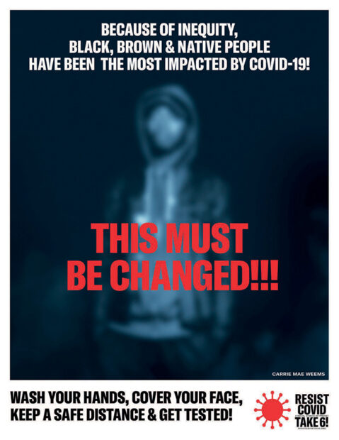 RESIST COVID, Take 6 Campaign poster