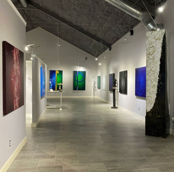 Gallery featuring Benini’s recent abstract works. (Courtesy of MuseoBenini.)