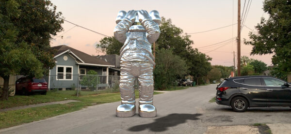 KAWS Acute Art HOLIDAY SPACE Augmented reality artwork