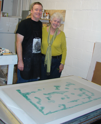 printmaking artists Patrick Masterson and Nancy Luton