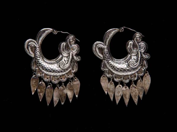 Pair of Earrings, China (Miao), first half of the 20th century. 