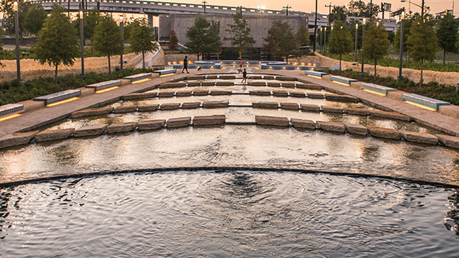The first segment of the San Pedro Creek Culture Park, completed in 2018