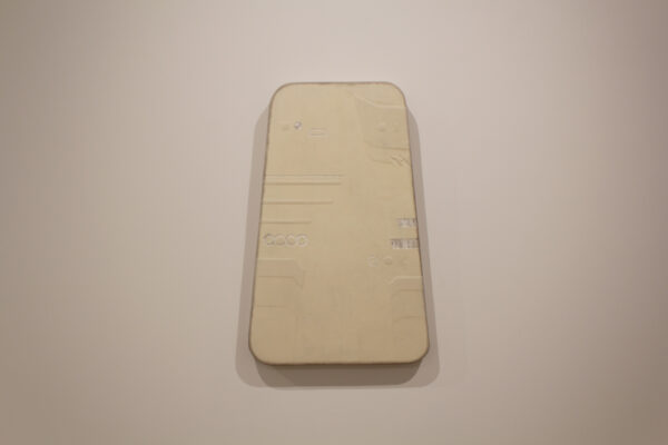 Bret Slater, "The Tenant", acrylic on linen, at Liliana Bloch Gallery in Dallas