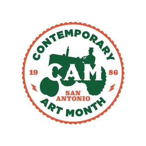 A designed logo promoting Contemporary Art Month.