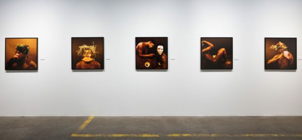 Installation view of Rotimi Fani-Kayode in the FotoFest Biennial 2020 exhibition African Cosmologies: Photography, Time, and the Other, Houston, TX. Courtesy of FotoFest. Photo: Emily Peacock.