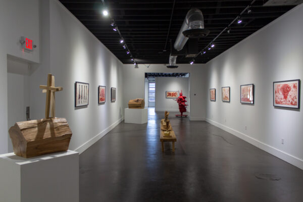 Charmaine Locke and James Surls: Chaos and Mayhem, on view at Kirk Hopper Fine Art in Dallas