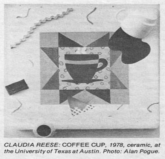 Claudia Rees "Coffee Cup," 1978.
