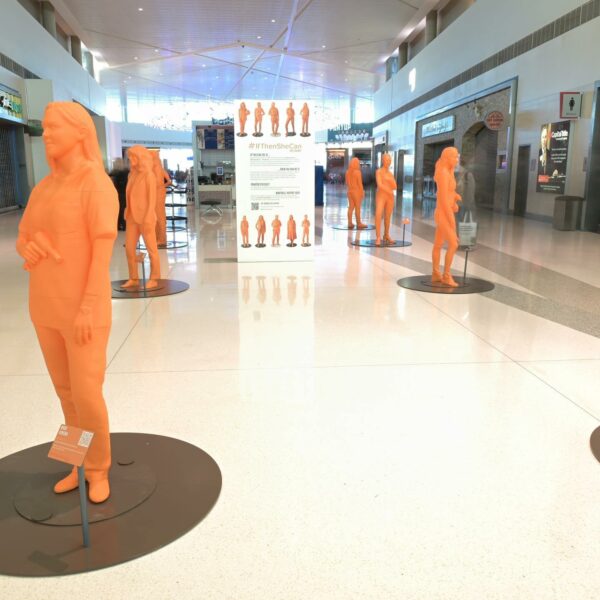 A preview of the exhibition at NorthPark Center