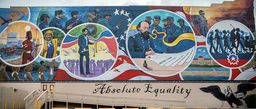 Absolute Equality, a mural by Houston artist Reginald Adams-Photo Credit Montinique Monroe