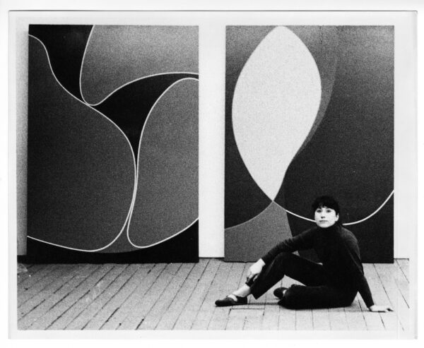 Virginia Jaramillo in her studio on Spring Street, New York City,1968.