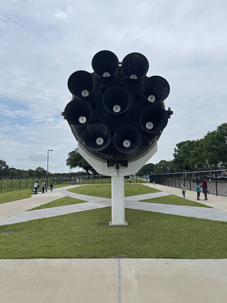 SpaceX Falcon 9 booster, Johnson Space Center, Houston
